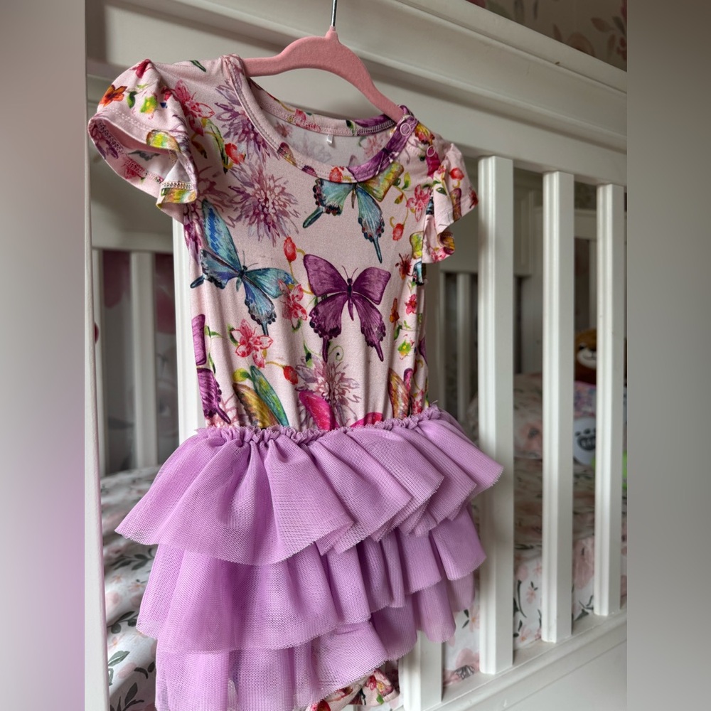 Posh Peanut Multicolor Butterfly Dress